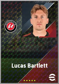 Lucas Bartlett eFootball 2026 player card, 71 OVR CB