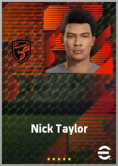 Nick Taylor eFootball 2026 player card, 66 OVR LWF