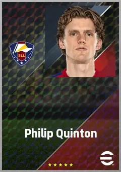 Philip Quinton eFootball 2026 player card, 70 OVR CB