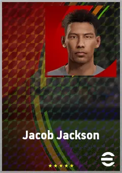 Jacob Jackson eFootball 2026 player card, 68 OVR GK