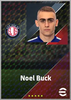 Noel Buck eFootball 2026 player card, 69 OVR CMF