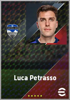 Luca Petrasso eFootball 2026 player card, 70 OVR LB