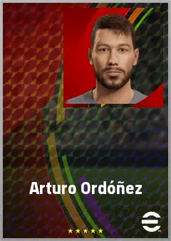 Arturo Ordóñez eFootball 2026 player card, 70 OVR CB