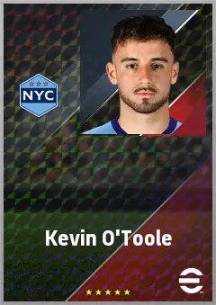 Kevin O'Toole eFootball 2026 player card, 72 OVR LB