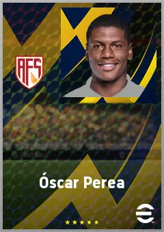 Óscar Perea eFootball 2026 player card, 70 OVR LWF