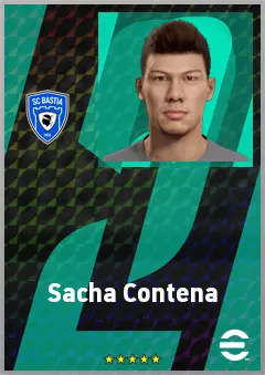 Sacha Contena eFootball 2026 player card, 62 OVR GK