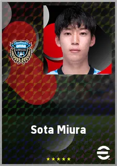Miura Sota eFootball 2026 player card, 71 OVR LB