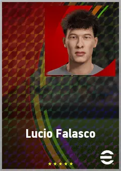 Lucio Falasco eFootball 2026 player card, 65 OVR AMF