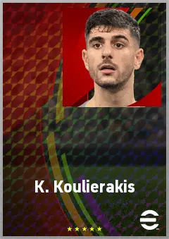 K. Koulierakis eFootball 2026 player card, 72 OVR CB