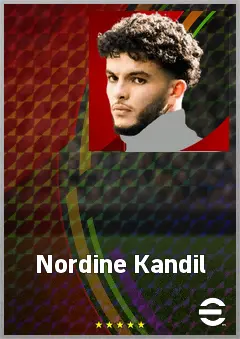 Nordine Kandil eFootball 2026 player card, 69 OVR LMF