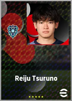 Tsuruno Reiju eFootball 2026 player card, 64 OVR LWF