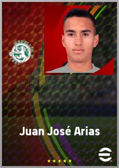 Juan José Arias eFootball 2026 player card, 65 OVR CB
