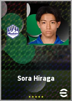 Hiraga Sora eFootball 2026 player card, 66 OVR LWF