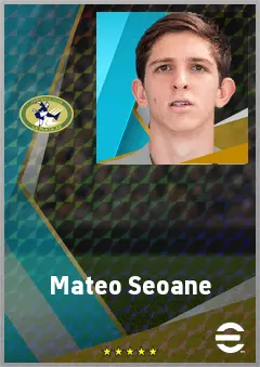 Mateo Seoane eFootball 2026 player card, 71 OVR CMF