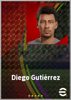 Diego Gutiérrez eFootball 2026 player card, 68 OVR LWF