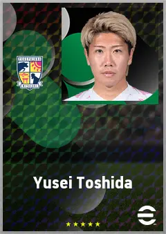 Toshida Yusei eFootball 2026 player card, 67 OVR CF