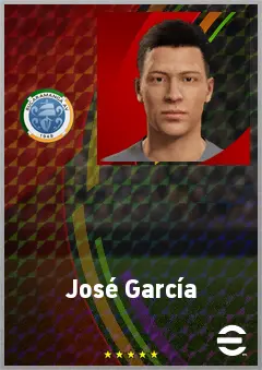 José García eFootball 2026 player card, 68 OVR CB