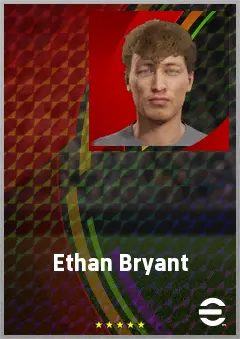 Ethan Bryant eFootball 2026 player card, 67 OVR CMF