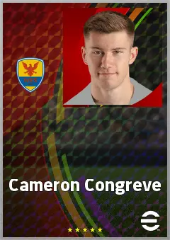Cameron Congreve eFootball 2026 player card, 69 OVR RWF
