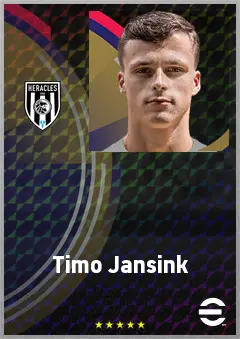 Timo Jansink eFootball 2026 player card, 65 OVR GK