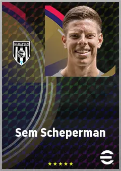 Sem Scheperman eFootball 2026 player card, 68 OVR DMF