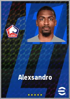 Alexsandro eFootball 2026 player card, 75 OVR CB