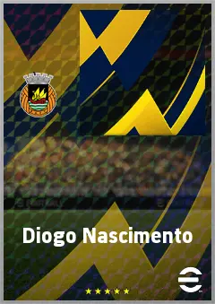 Diogo Nascimento eFootball 2026 player card, 68 OVR CMF