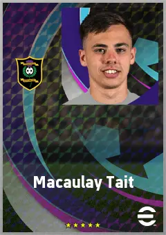 Macaulay Tait eFootball 2026 player card, 67 OVR CMF