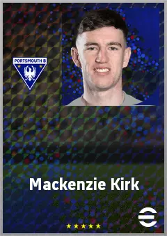 Mackenzie Kirk eFootball 2026 player card, 66 OVR CF