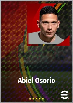 Abiel Osorio eFootball 2026 player card, 72 OVR CF