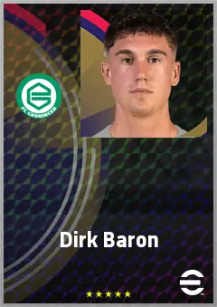 Dirk Baron eFootball 2026 player card, 64 OVR GK
