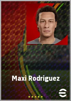 Maxi Rodriguez eFootball 2026 player card, 70 OVR CMF