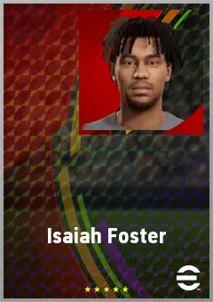 Isaiah Foster eFootball 2026 player card, 67 OVR LB