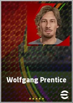 Wolfgang Prentice eFootball 2026 player card, 68 OVR LMF