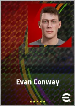 Evan Conway eFootball 2026 player card, 69 OVR CF
