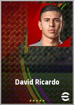 David Ricardo eFootball 2026 player card, 70 OVR CB