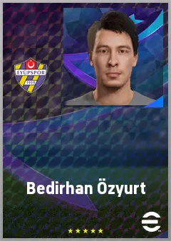 Bedirhan Özyurt eFootball 2026 player card, 65 OVR CB