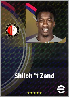 Shiloh 't Zand eFootball 2026 player card, 68 OVR AMF