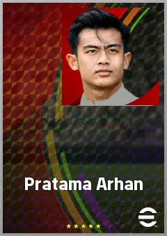 Pratama Arhan eFootball 2026 player card, 65 OVR LB