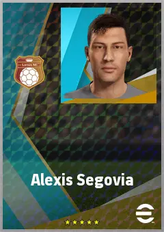 Alexis Segovia eFootball 2026 player card, 69 OVR RWF