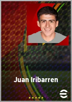 Juan Iribarren eFootball 2026 player card, 68 OVR RB