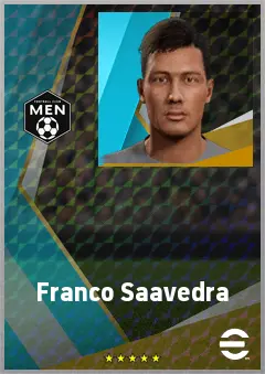 Franco Saavedra eFootball 2026 player card, 70 OVR LB