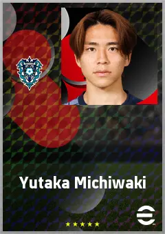 Michiwaki Yutaka eFootball 2026 player card, 63 OVR CF