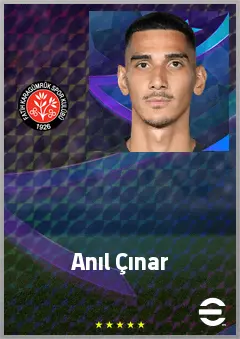 Anıl Çınar eFootball 2026 player card, 63 OVR CB