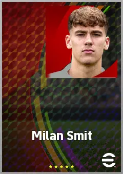 Milan Smit eFootball 2026 player card, 68 OVR CF