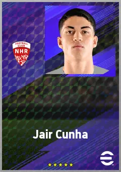 Jair Cunha eFootball 2026 player card, 73 OVR CB