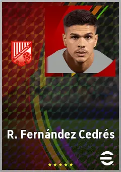 R. Fernández Cedrés eFootball 2026 player card, 72 OVR DMF