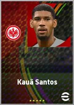 Kauã Santos eFootball 2026 player card, 75 OVR GK