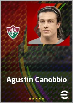Agustín Canobbio eFootball 2026 player card, 73 OVR RWF