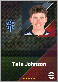 Tate Johnson eFootball 2026 player card, 71 OVR LB